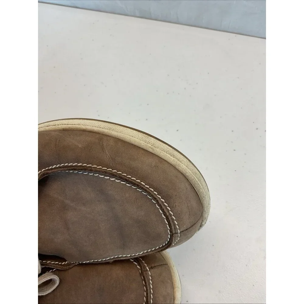 Finn Comfort Brown Leather Moc Toe Lace Up Shoes Size‎ 9.5 - Picture 11 of 12